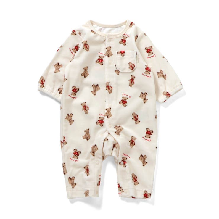 アイボリー | べロア総柄カバーオール | F.O.Online Store