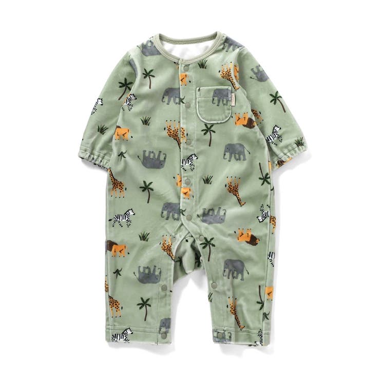 ミント | べロア総柄カバーオール | F.O.Online Store