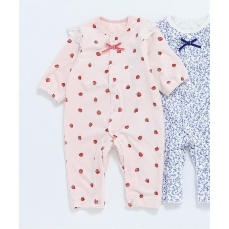 ピンク | べロア総柄カバーオール | F.O.Online Store