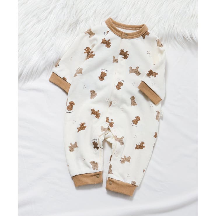 ブラウン | WEB限定 裏毛4柄カバーオール | F.O.Online Store