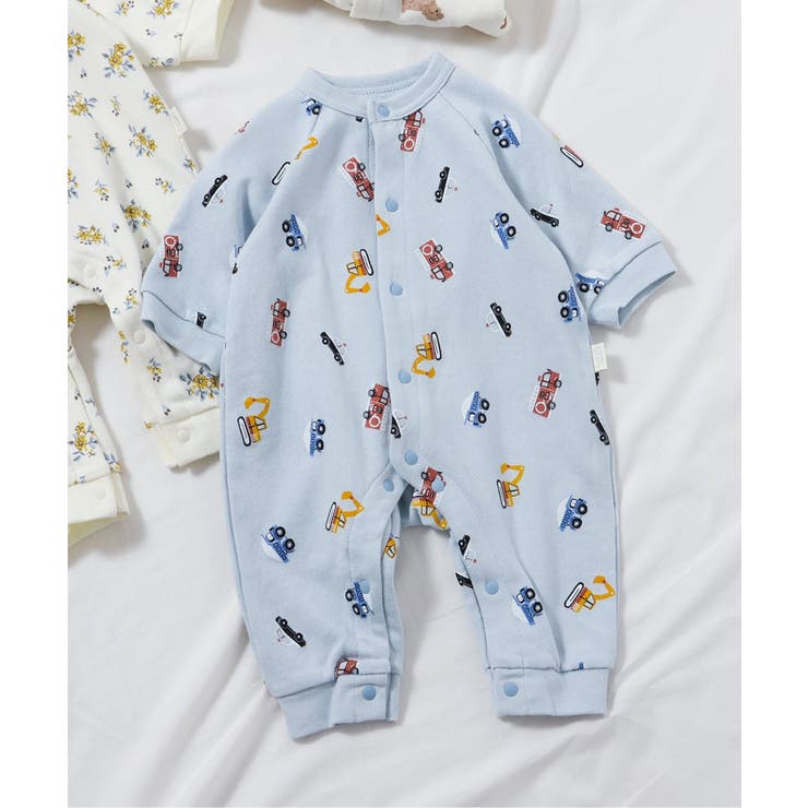 サックス | WEB限定 裏毛4柄カバーオール | F.O.Online Store