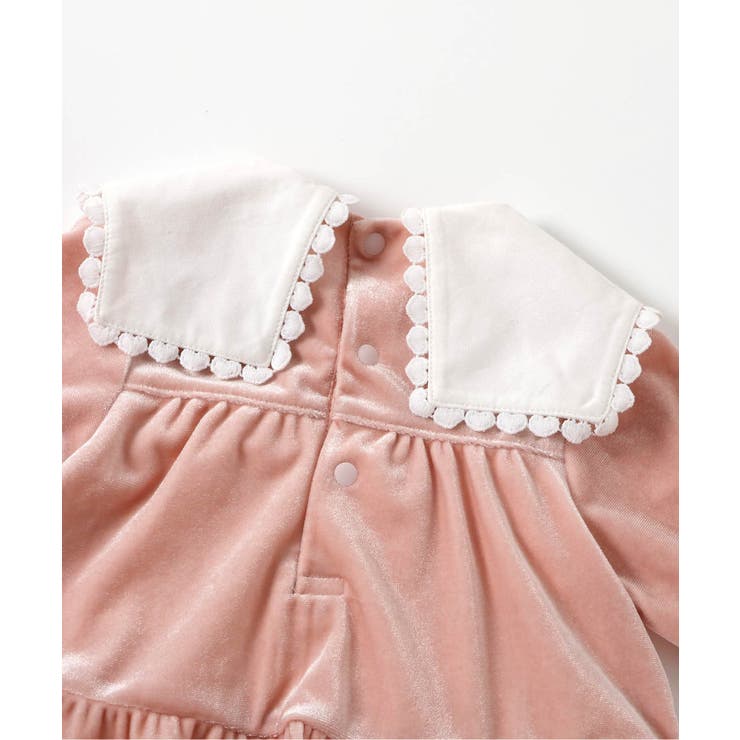 【リンク】ハート襟刺繍ティアードカバーオール | F.O.Online Store | 詳細画像10 