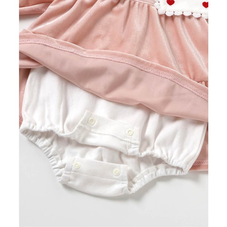 【リンク】ハート襟刺繍ティアードカバーオール | F.O.Online Store | 詳細画像14 