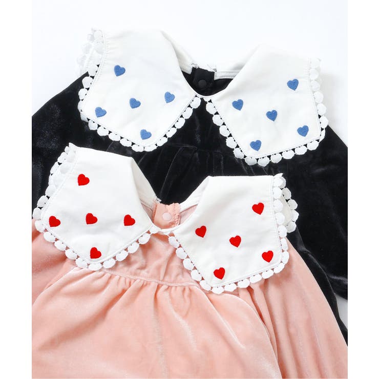 【リンク】ハート襟刺繍ティアードカバーオール | F.O.Online Store | 詳細画像16 