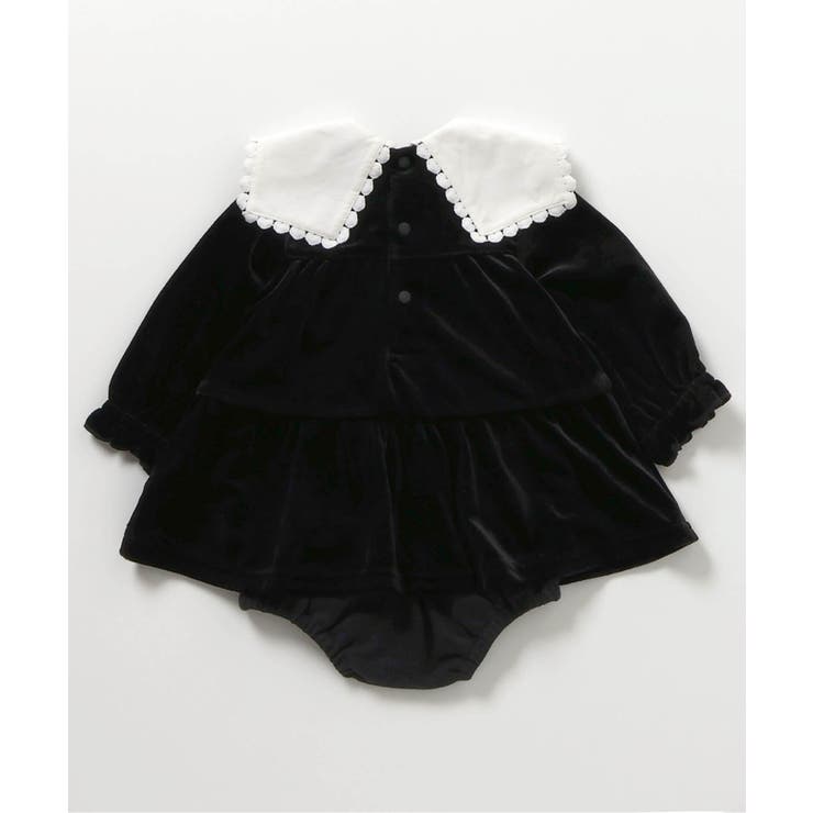 【リンク】ハート襟刺繍ティアードカバーオール | F.O.Online Store | 詳細画像3 