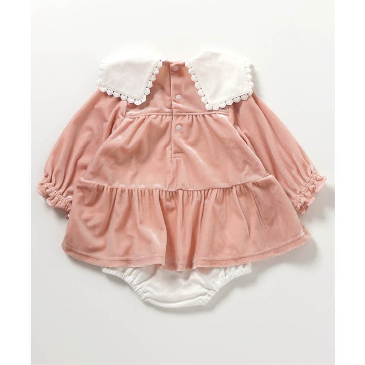 【リンク】ハート襟刺繍ティアードカバーオール | F.O.Online Store | 詳細画像7 