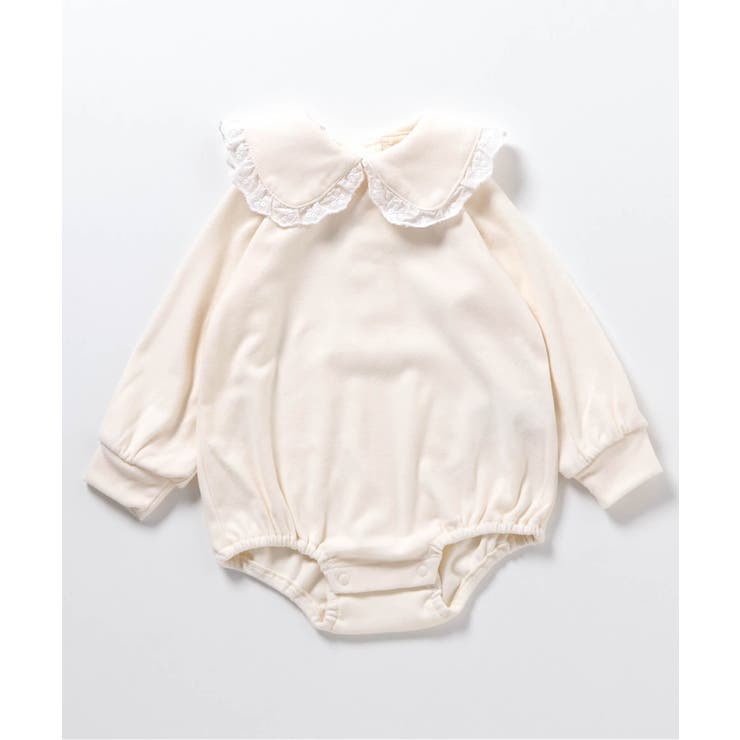アイボリー | 【リンク】レースフリルビックカラーボディースーツ | F.O.Online Store