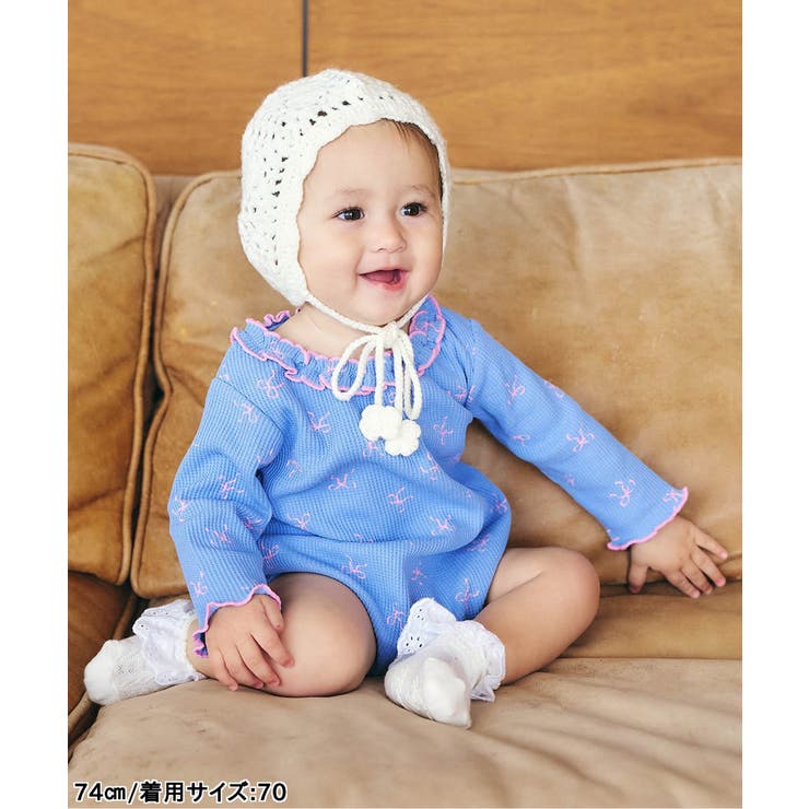 【リンク】ワッフルアソート襟フリルボディースーツ  | F.O.Online Store | 詳細画像5 