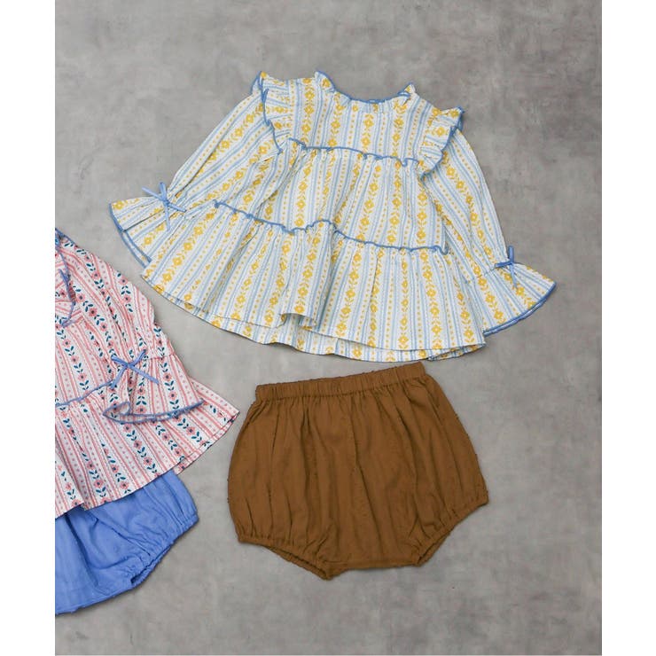 ライン花柄チュニック&ブルマセット | F.O.Online Store | 詳細画像1 