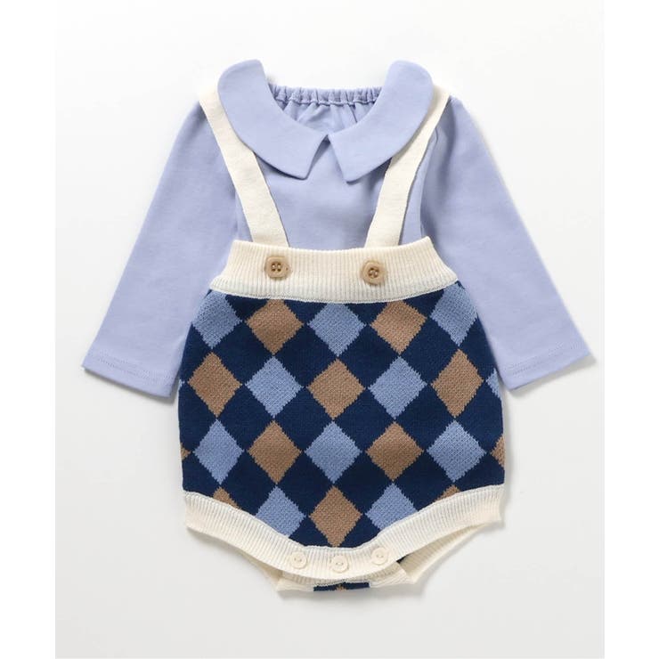 ブルー | ニットサロペット＆インナーセット | F.O.Online Store