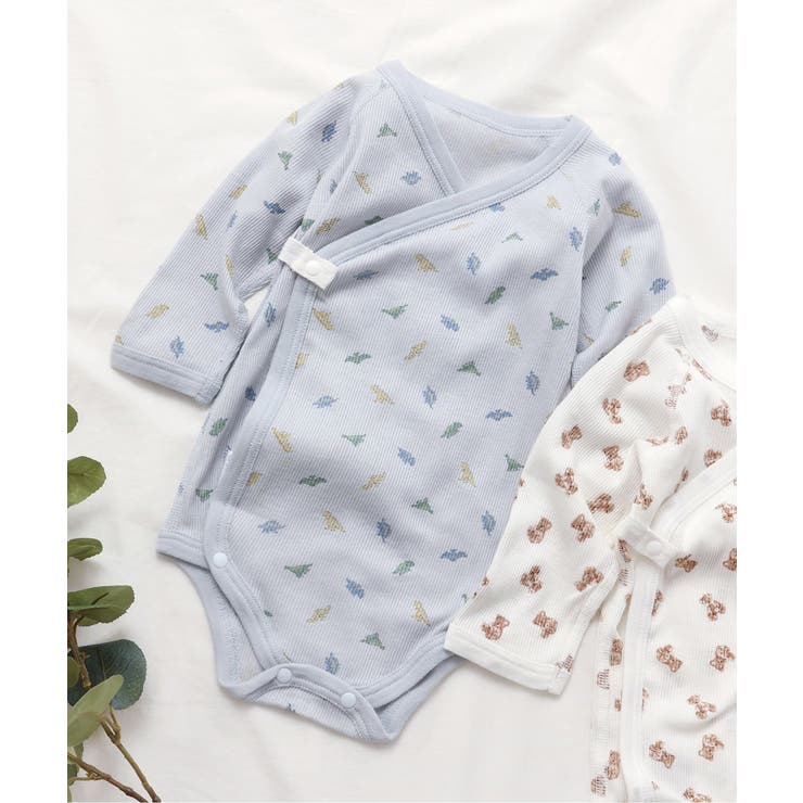 サックス | ベビー長袖リブグレコ肌着 | F.O.Online Store