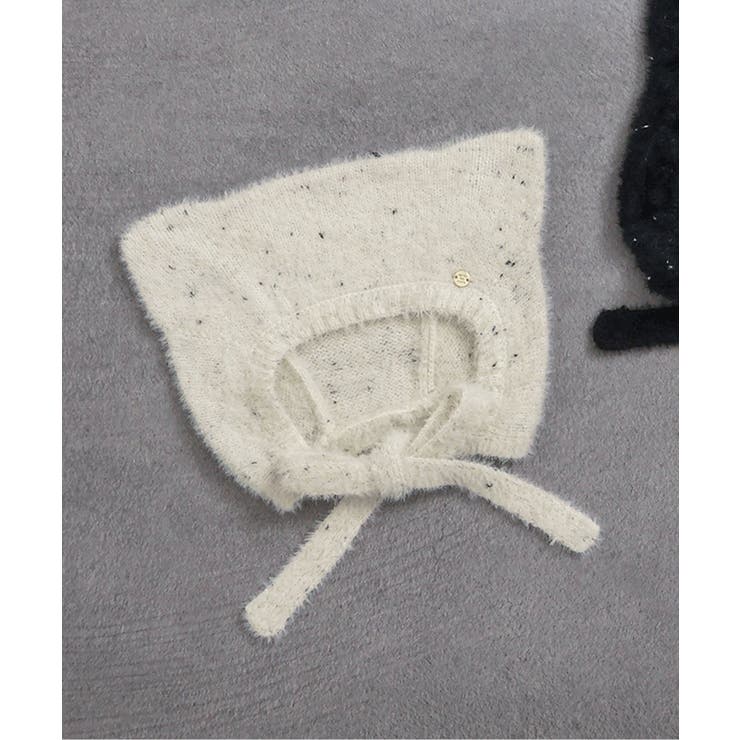 アイボリー | ねこ耳ニットボンネット | F.O.Online Store