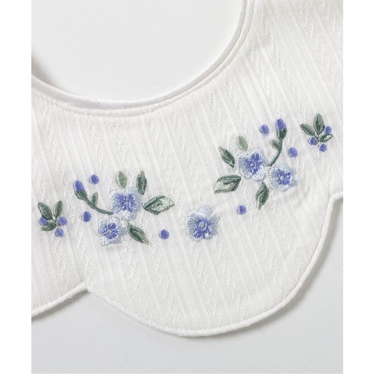 aoi 様　刺繍入りフリルスタイ 花刺繍スタイ[品番：FOKK0023305]｜F.O.Online Store（エフオー