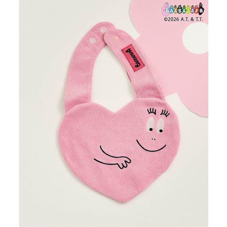 ピンク | 【バーバパパ】ハート&フラワーモチーフスタイ  | F.O.Online Store