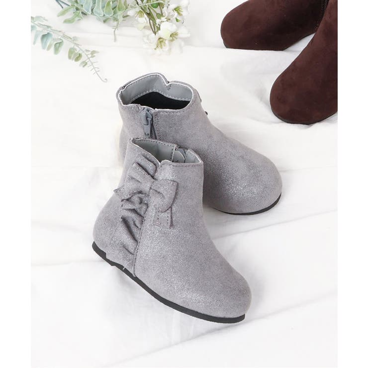 グレー | フリルリボンブーツ | F.O.Online Store
