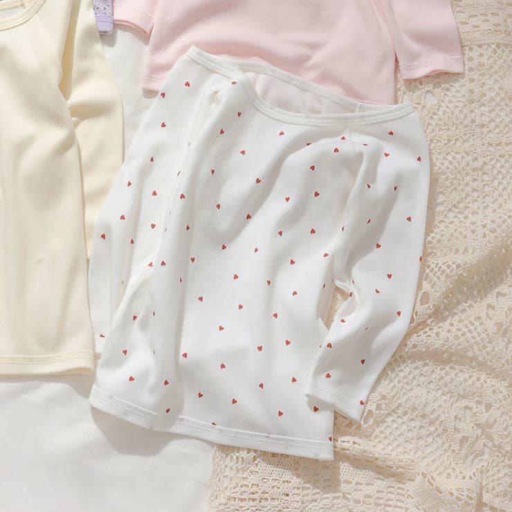 オフホワイト | GIRLS深あき長袖肌着 | F.O.Online Store