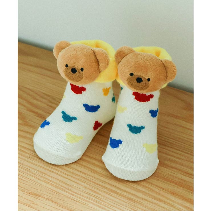 アイボリー | tiny bear Palette ラトル付きソックス | F.O.Online Store