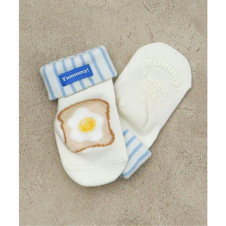 サックス | おなかぺこぺこモチーフベビーソックス | F.O.Online Store
