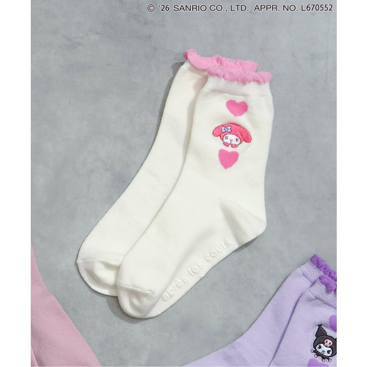 アイボリー | マイメロクロミピアノ ハートソックス | F.O.Online Store