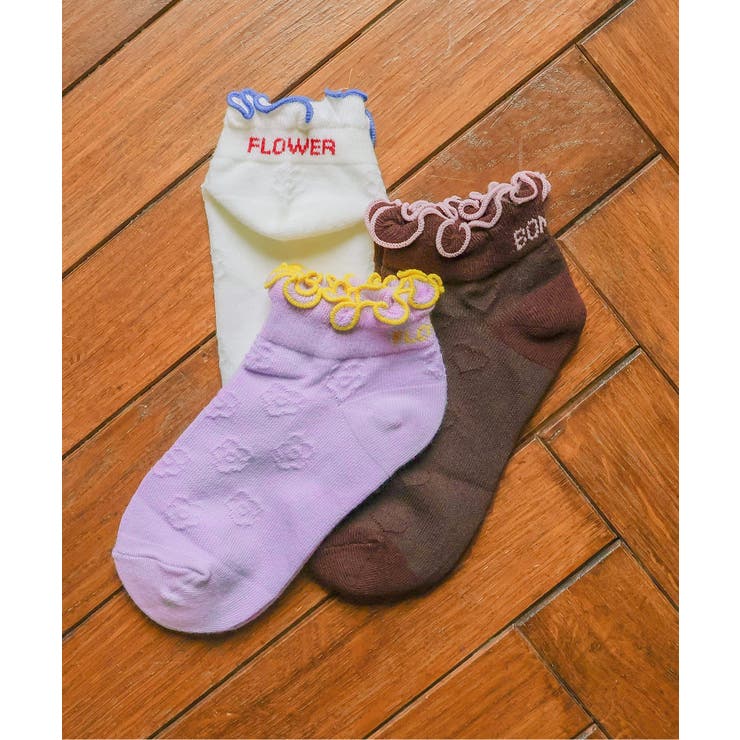 ハート・お花透かし柄ショートソックス | F.O.Online Store | 詳細画像9 