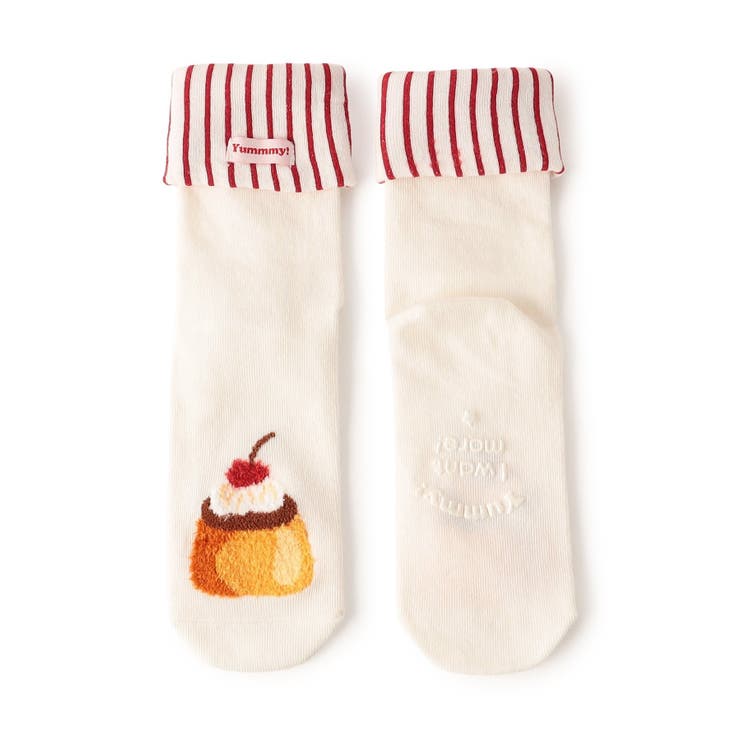 レッド | おなかぺこぺこモチーフソックス | F.O.Online Store