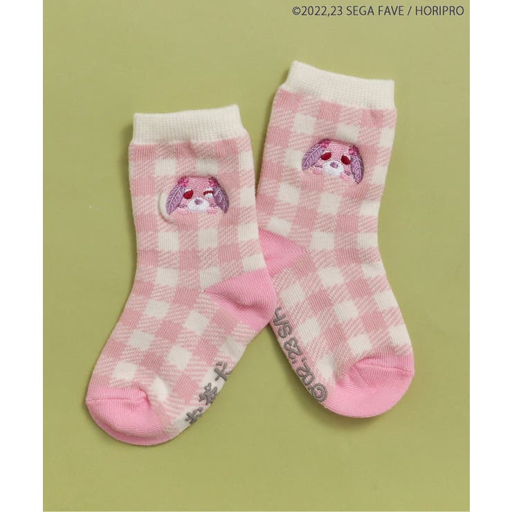 ピンク | WEB限定 お茶犬ワンポイント刺繍ソックス | F.O.Online Store