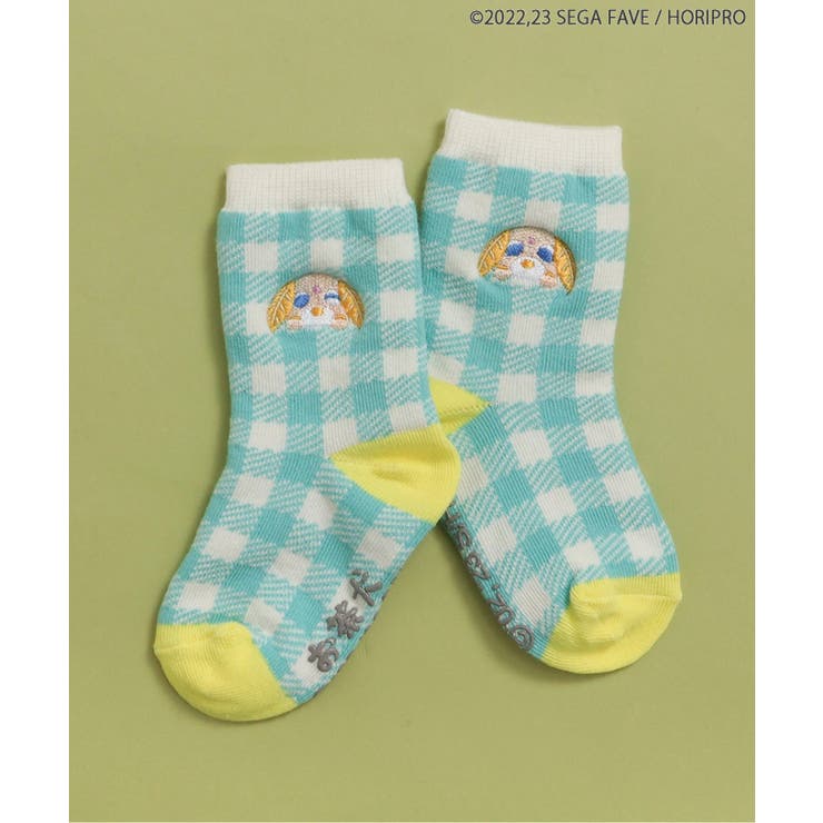 サックス | WEB限定 お茶犬ワンポイント刺繍ソックス | F.O.Online Store