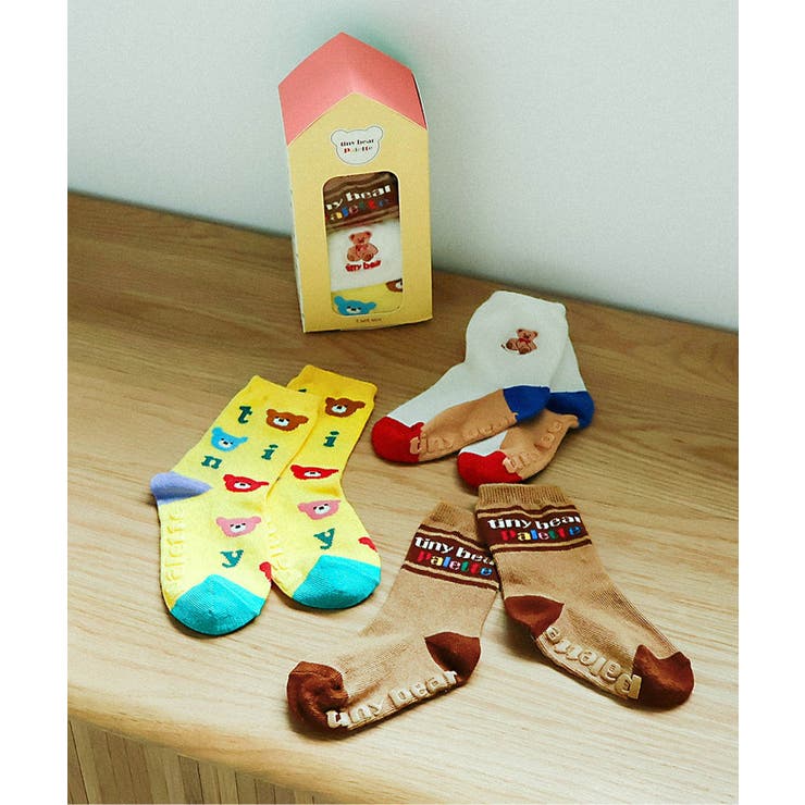 マルチカラー1 | tiny bear Palette バラエティソックスセット  | F.O.Online Store