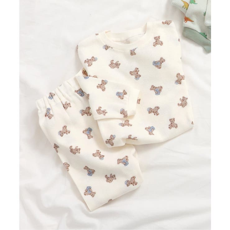 ベージュ | BOYSバラエティワッフルパジャマ | F.O.Online Store