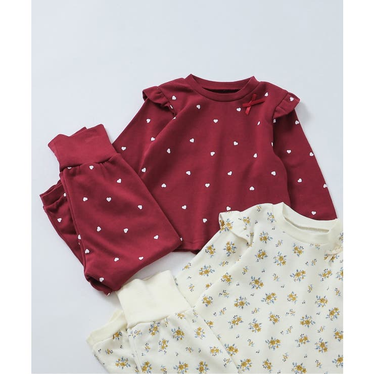 ハート・花柄裏毛パジャマ | F.O.Online Store | 詳細画像1 