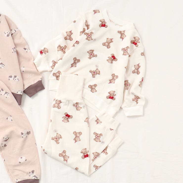 アイボリー | くま・パンダ柄パジャマ  10分丈 | F.O.Online Store