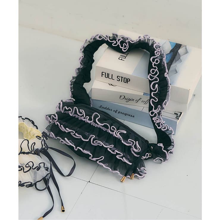 ブラック | チュールフリルボディバッグ | F.O.Online Store