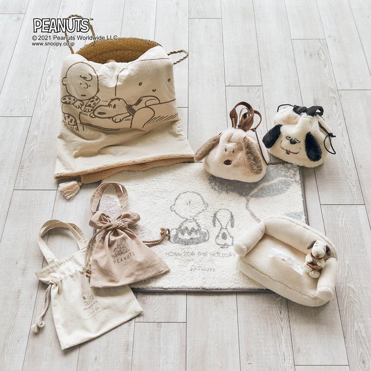 WEB限定 PEANUTS(ピーナッツ) スヌーピー・オラフフェイスバッグ[品番