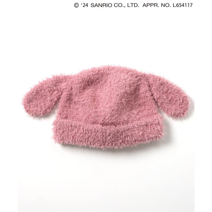 WEB限定マイメロディ・クロミ/耳つきニットファーキャップ[品番