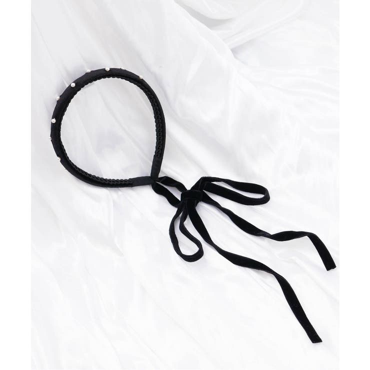 リボン付きベロアカチューシャ | F.O.Online Store | 詳細画像14 