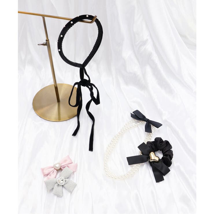 リボン付きベロアカチューシャ | F.O.Online Store | 詳細画像15 