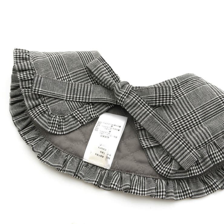 Batikou/フランス輸入生地使用)キルティングラウンドキッズつけ襟