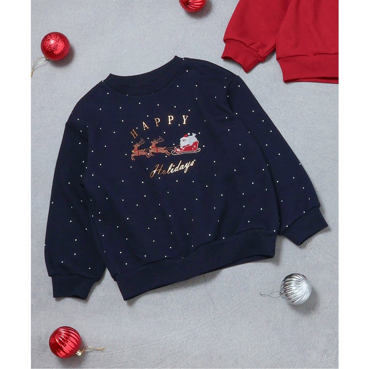 ネイビーブルー | 【リンク】クリスマスモチーフトレーナー | F.O.Online Store