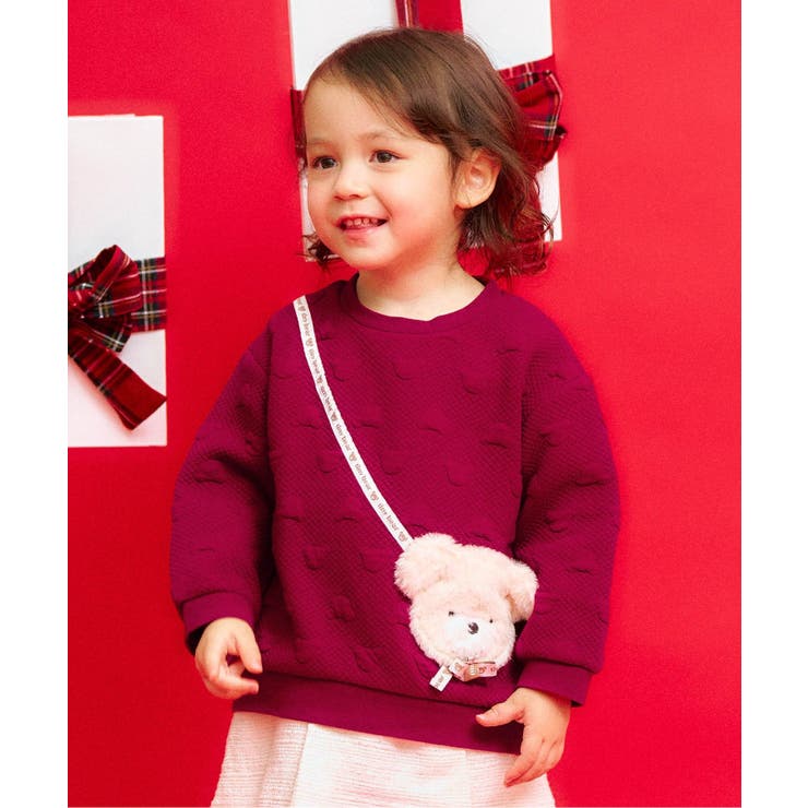 レッド | tiny bear ポシェット風トレーナー | F.O.Online Store