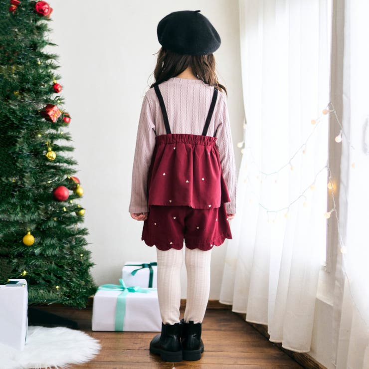 ハート刺繍ドッキングトップス[品番：FOKK0018036]｜F.O.Online