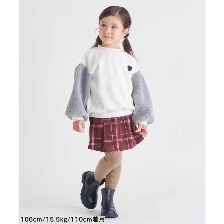 ハート刺繍袖ボアトレーナー | F.O.Online Store | 詳細画像3 