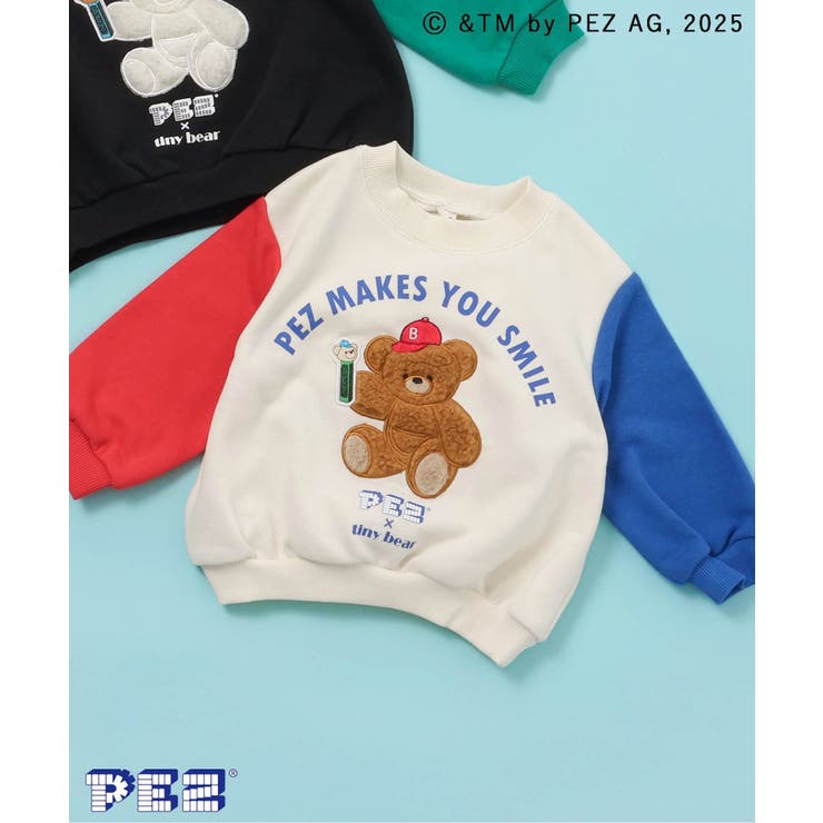 アイボリー | WEB限定 PEZ×tiny bear モチーフトレーナー | F.O.Online Store