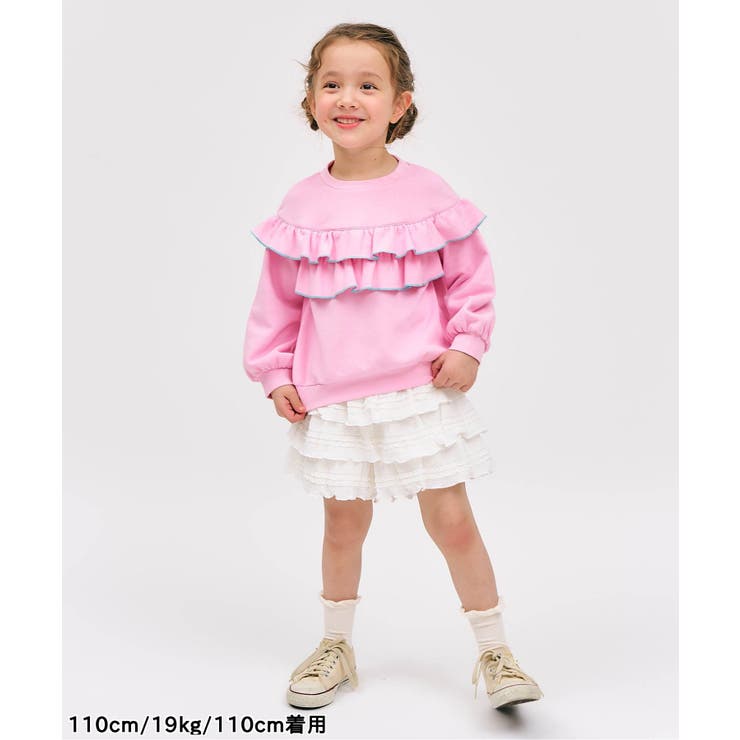 フラワー・無地メロウフリルトレーナー | F.O.Online Store | 詳細画像15 