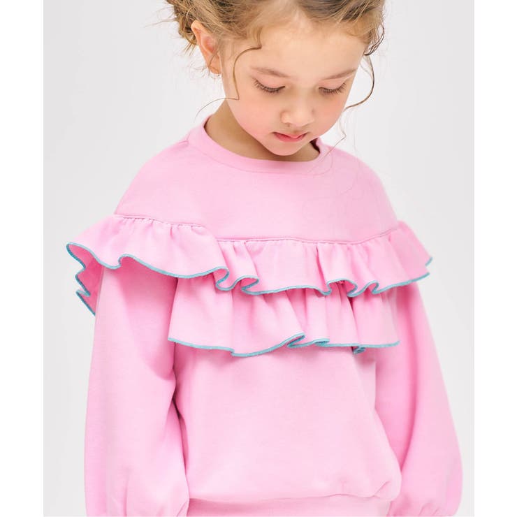 フラワー・無地メロウフリルトレーナー | F.O.Online Store | 詳細画像18 