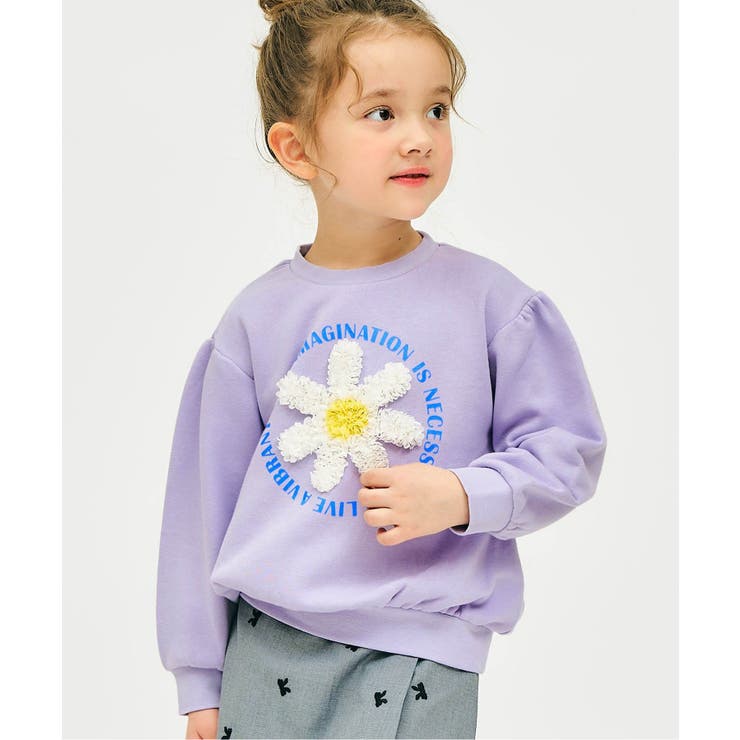 ラベンダー | 3柄GIRLS立体モチーフトレーナー_RP | F.O.Online Store