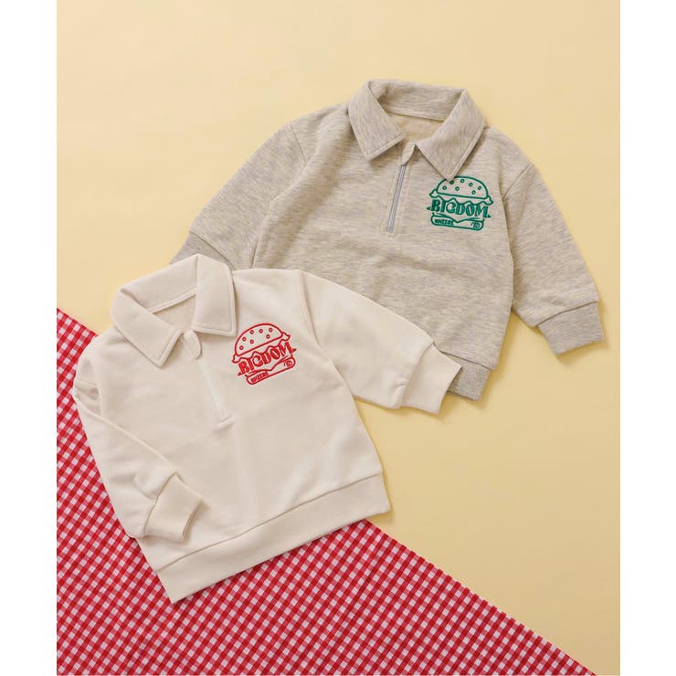 WEB限定 ドムドムハンバーガー ハーフジップトレーナー | F.O.Online Store | 詳細画像12 