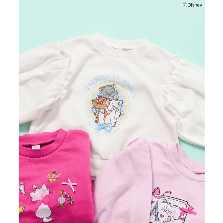 アイボリー | 【ディズニーキャラクター/ マリー】キャンディースリーブトレーナー | F.O.Online Store