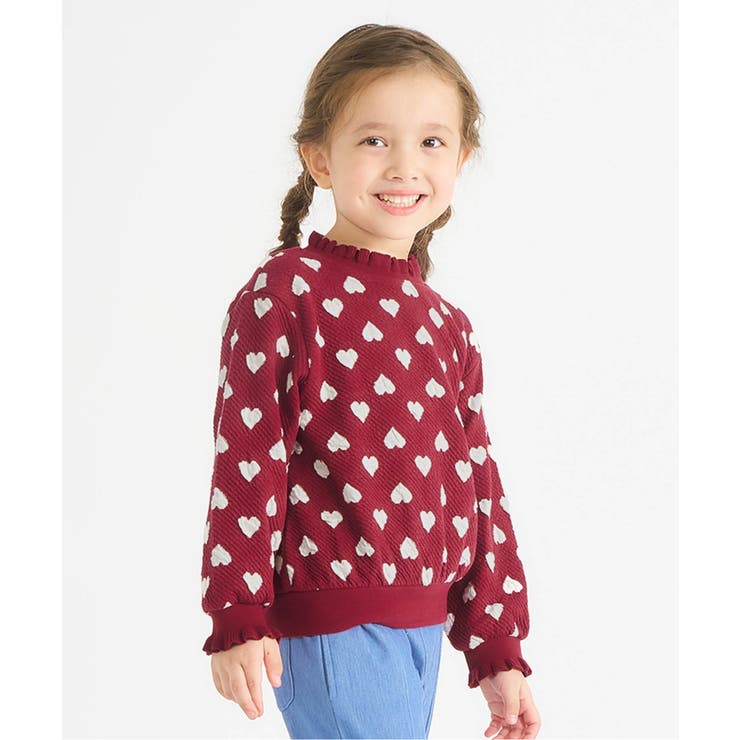 ハート・フラワージャガードトレーナー | F.O.Online Store | 詳細画像1 