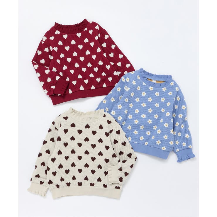 ハート・フラワージャガードトレーナー | F.O.Online Store | 詳細画像13 