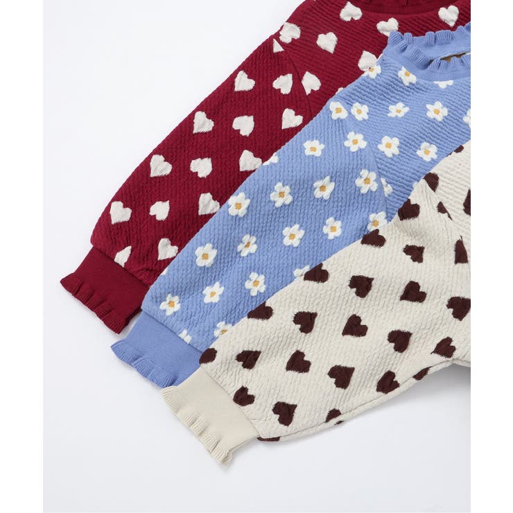 ハート・フラワージャガードトレーナー | F.O.Online Store | 詳細画像14 